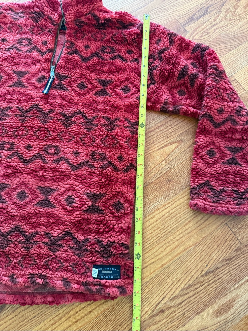 Southern Marsh Pullover Fleece long Aztec Leopard Print Women’s Small Cozy - Picture 6 of 9